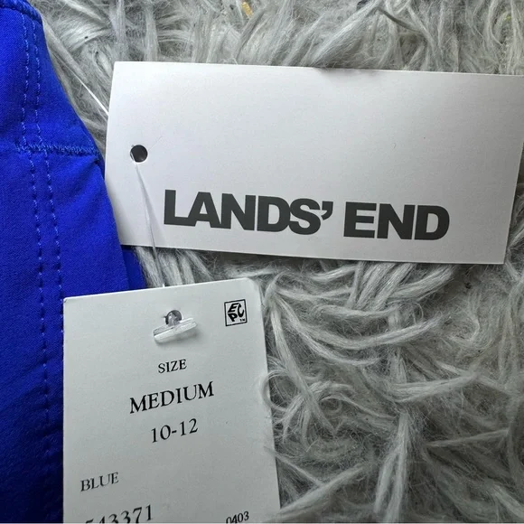 Lands’ End Women’s Swim Shorts - Blue Size Medium NWT - Picture 3 of 6